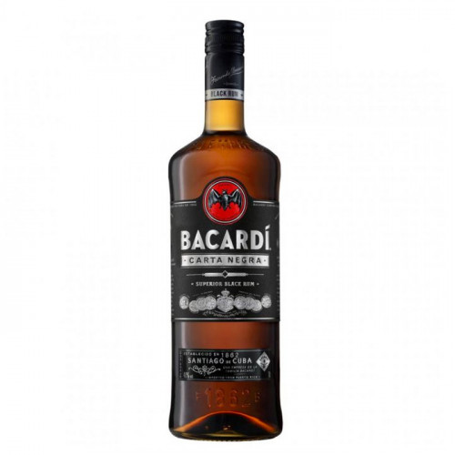 Bacardi - Black Carta Negra - 1L | Bermudian Rum 