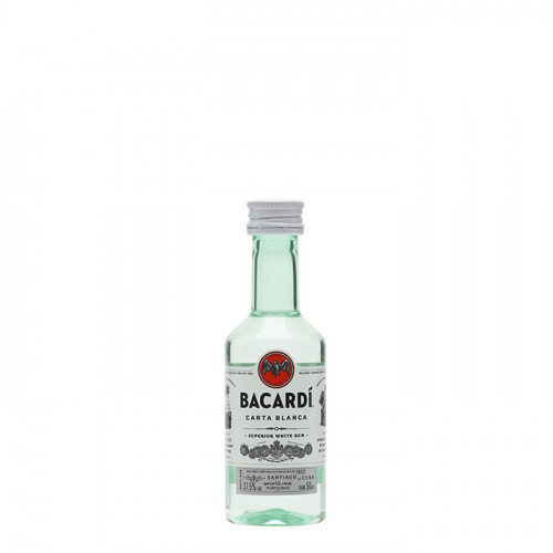 Bacardi - Carta Blanca - 50ml Miniature | Bermudian Rum | Philippines Rhum