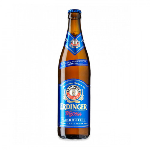Erdinger Wheat (Non-Alcoholic) - 500ml (Bottle) | German Beer