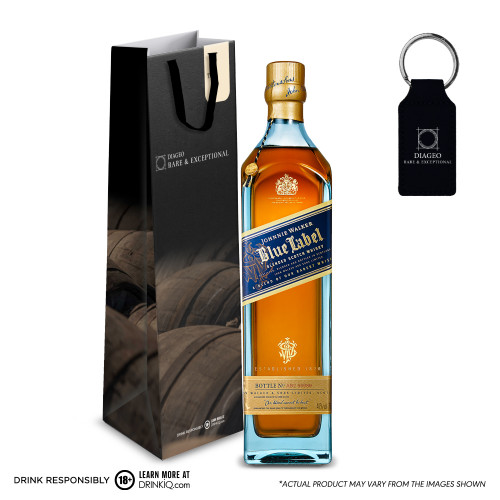Johnnie Walker - Blue Label 750ml with FREE Gift Bag & Keychain
