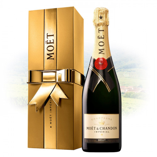 Moët & Chandon Brut Impérial 75cl in Golden Ribbon Box | Champagne