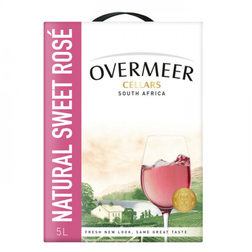 Overmeer - Natural Sweet Rosé 5L Bag-InBox | South African Rosé Wine