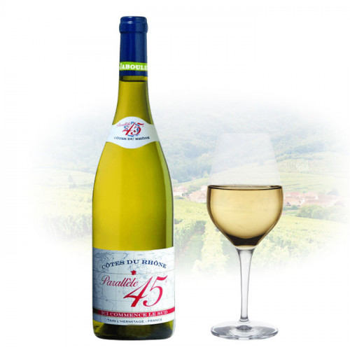 Paul Jaboulet Aine - Parallèle 45 - Côtes du Rhone Blanc - 2021 | French White Wine