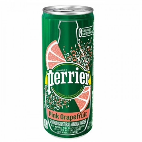 Perrier - Natural Sparkling Pink Grapefruit 250ml | Mineral Water