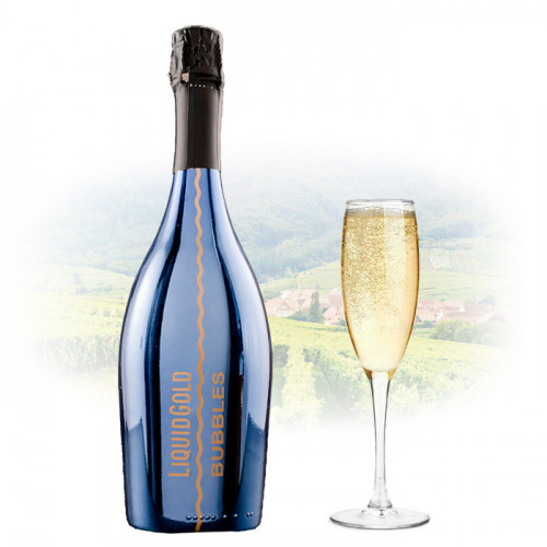 Liquid Gold Prosecco Elegant Bubbles BLUE | Sparkling Wine Philippines