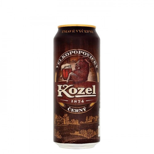 Kozel Černý Dark - 500ml (Can) | Czech Beer