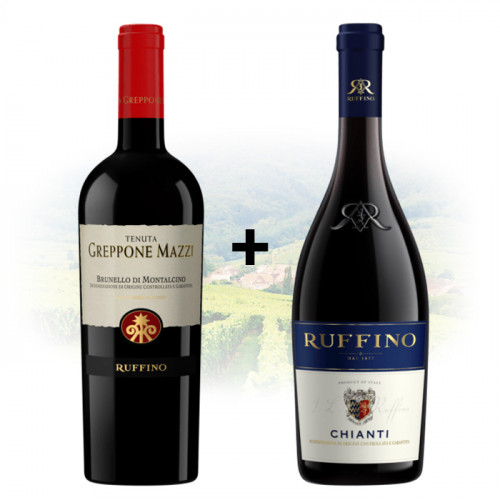 Ruffino - Tenuta Greppone Mazzi - Brunello di Montalcino + 1 FREE Ruffino Chianti DOCG  | Italian Red Wine
