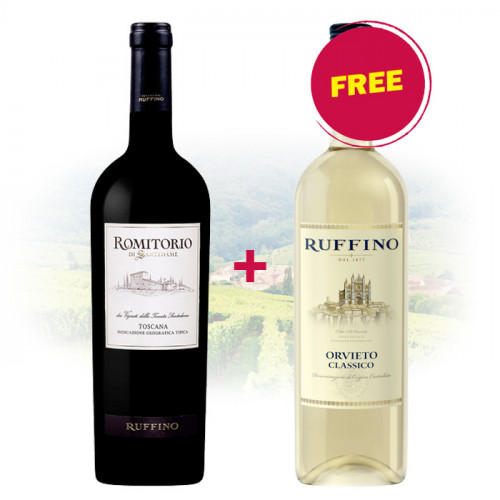 BUY 1 Ruffino - Romitorio De Santedame Toscana GET 1 FREE Ruffino - Orvieto Classico Bianco