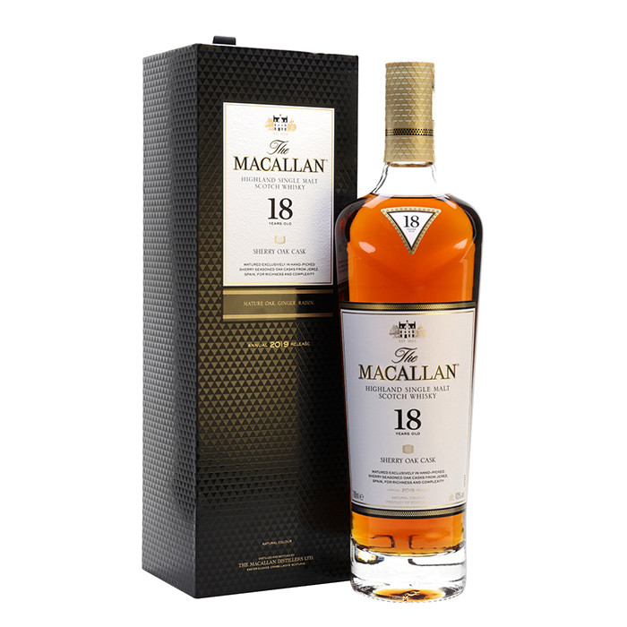 The Macallan 18 Year Old Sherry Oak Cask Single Malt Scotch Whisky