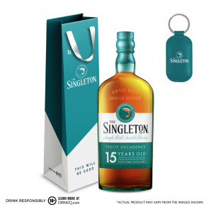 The Singleton - Dufftown - 15 Year Old with FREE Gift Bag & Keychain