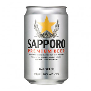 Sapporo Premium Beer - 330ml (Can) | Japan Beer