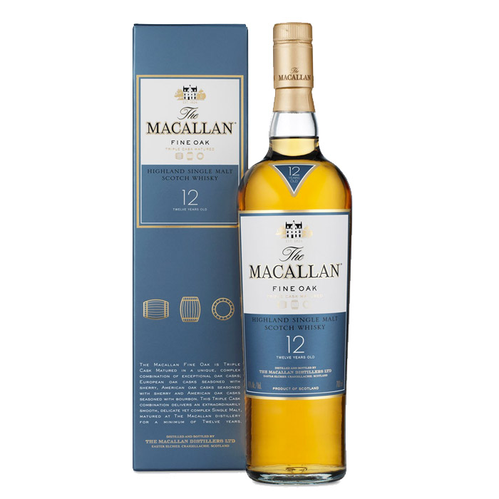The Macallan 12 Year Old Fine Oak Triple Cask Matured Single Malt Scotch Whisky